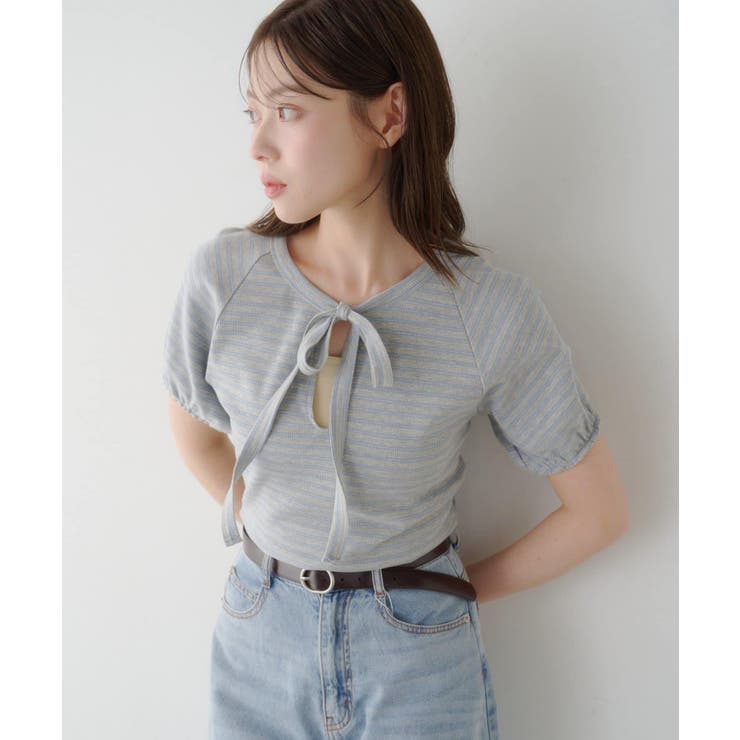 【Kastane】ボウタイボーダーtee | PAL GROUP OUTLET | 詳細画像3 