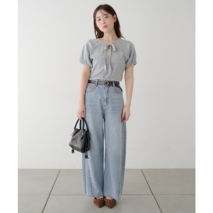 【Kastane】ボウタイボーダーtee | PAL GROUP OUTLET | 詳細画像4 