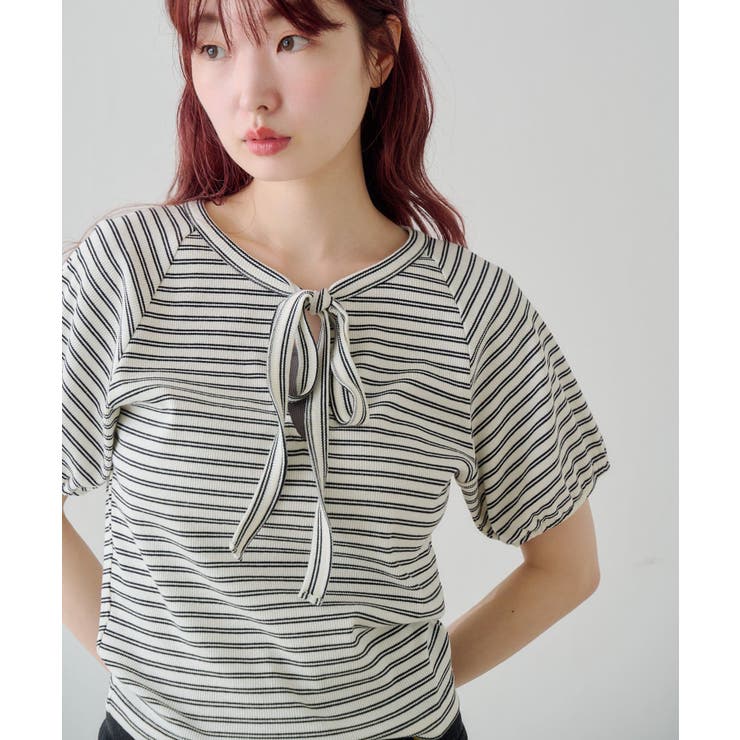 【Kastane】ボウタイボーダーtee | PAL GROUP OUTLET | 詳細画像14 