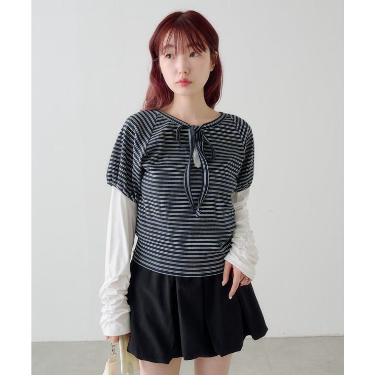 【Kastane】ボウタイボーダーtee | PAL GROUP OUTLET | 詳細画像30 