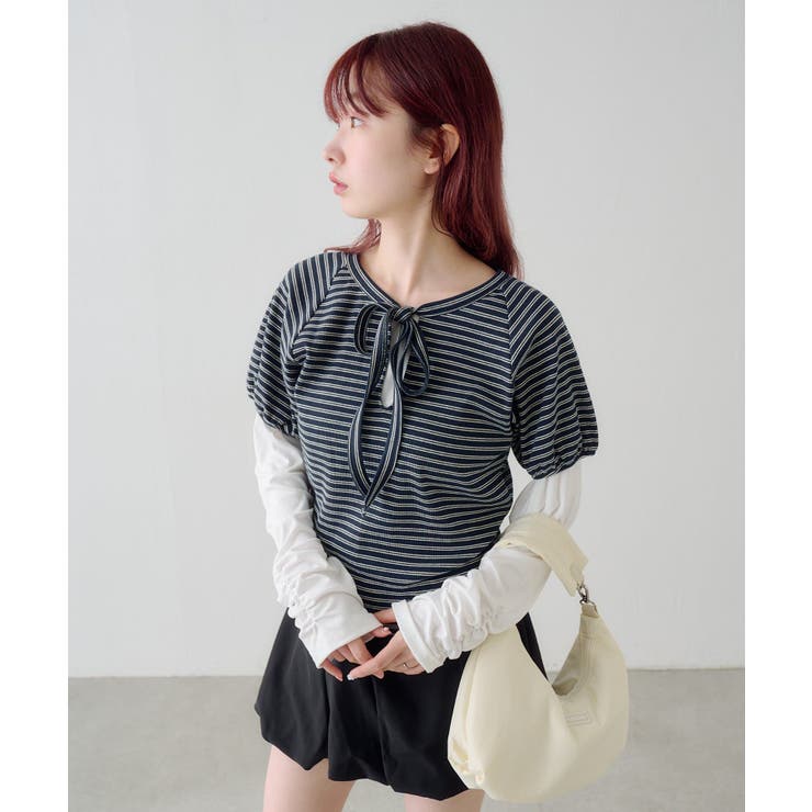 【Kastane】ボウタイボーダーtee | PAL GROUP OUTLET | 詳細画像31 
