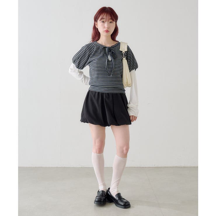【Kastane】ボウタイボーダーtee | PAL GROUP OUTLET | 詳細画像34 
