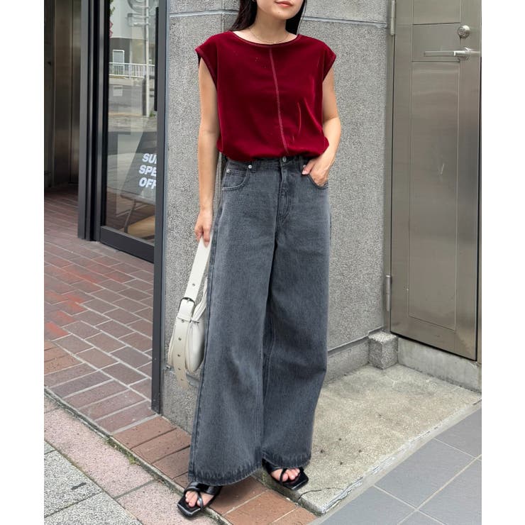 【CIAOPANIC TYPY】シアーフロッキーカラーフレンチトップス | PAL GROUP OUTLET | 詳細画像5 
