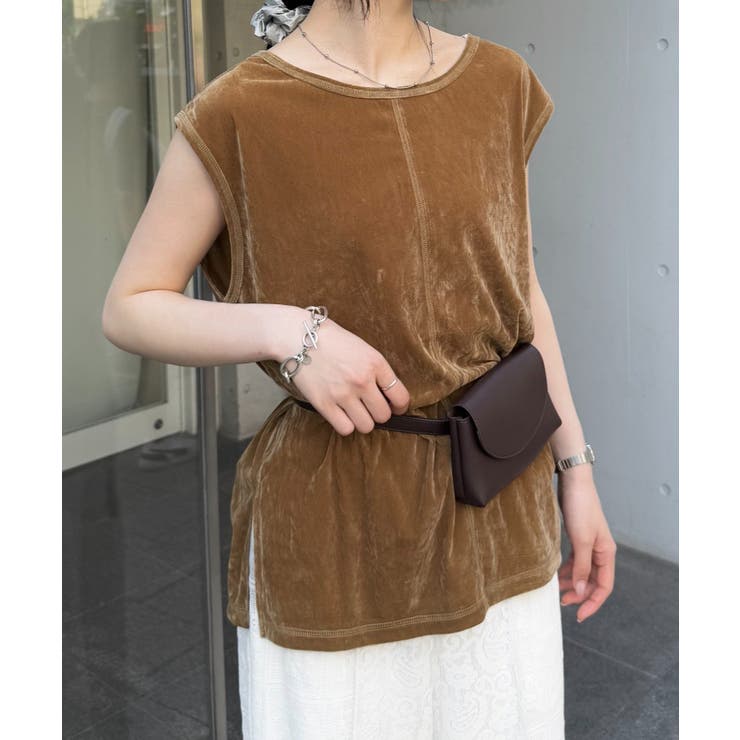 CAMEL | 【CIAOPANIC TYPY】シアーフロッキーカラーフレンチトップス | PAL GROUP OUTLET