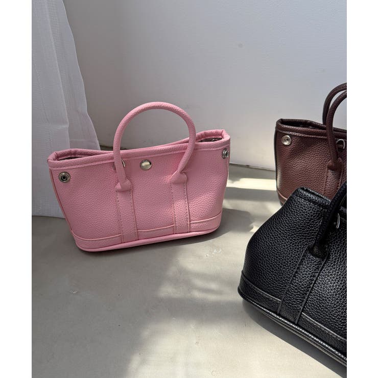 【DouDou】フェイクレザーチャーム付ミニトートバッグ | PAL GROUP OUTLET | 詳細画像10 