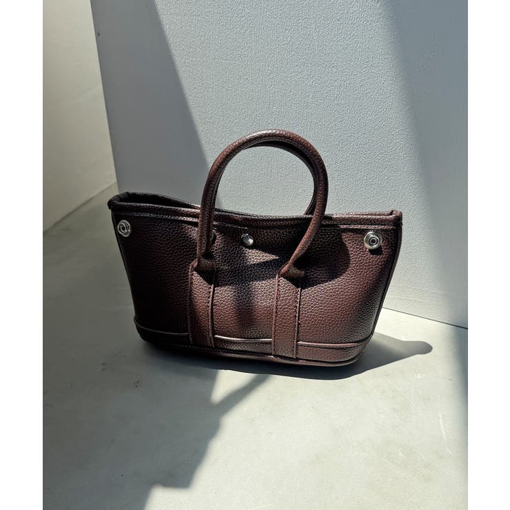 【DouDou】フェイクレザーチャーム付ミニトートバッグ | PAL GROUP OUTLET | 詳細画像13 