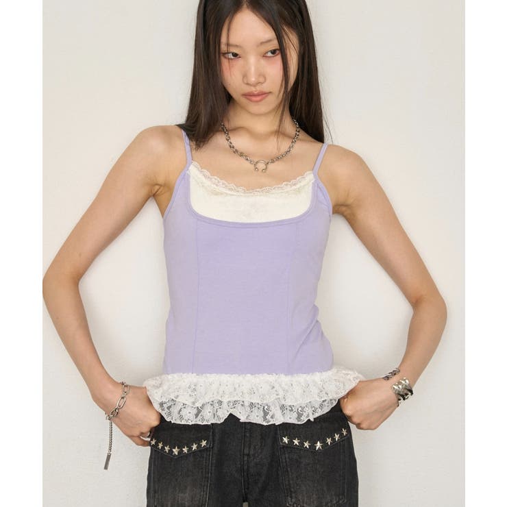 【WHO'S WHO gallery】カップ付きレースドッキングキャミ | PAL GROUP OUTLET | 詳細画像15 