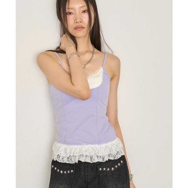 【WHO'S WHO gallery】カップ付きレースドッキングキャミ | PAL GROUP OUTLET | 詳細画像17 