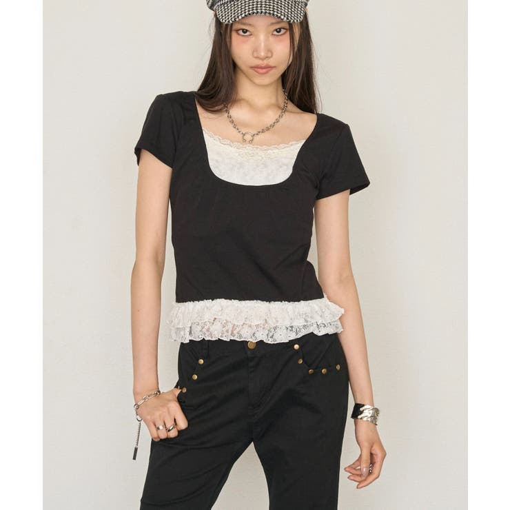【WHO'S WHO gallery】レースドッキングトップス | PAL GROUP OUTLET | 詳細画像1 