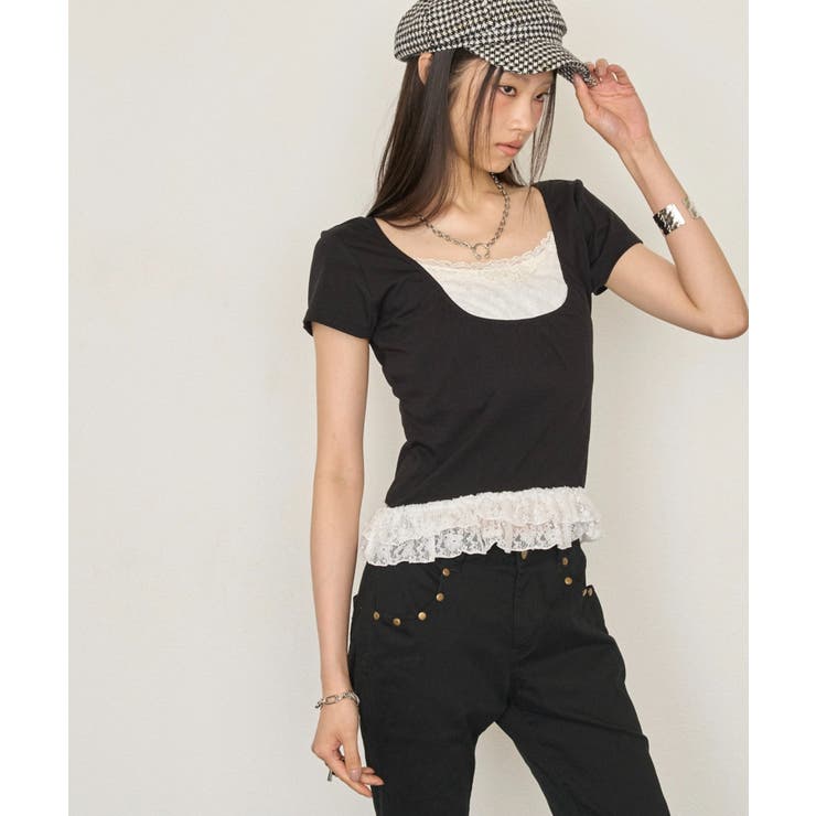 【WHO'S WHO gallery】レースドッキングトップス | PAL GROUP OUTLET | 詳細画像2 