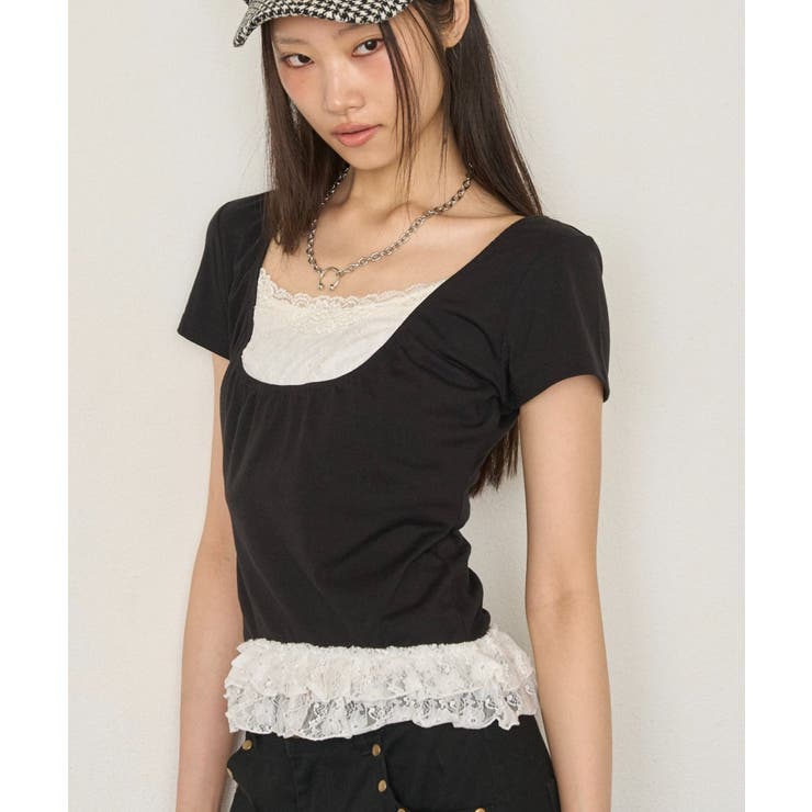 【WHO'S WHO gallery】レースドッキングトップス | PAL GROUP OUTLET | 詳細画像3 