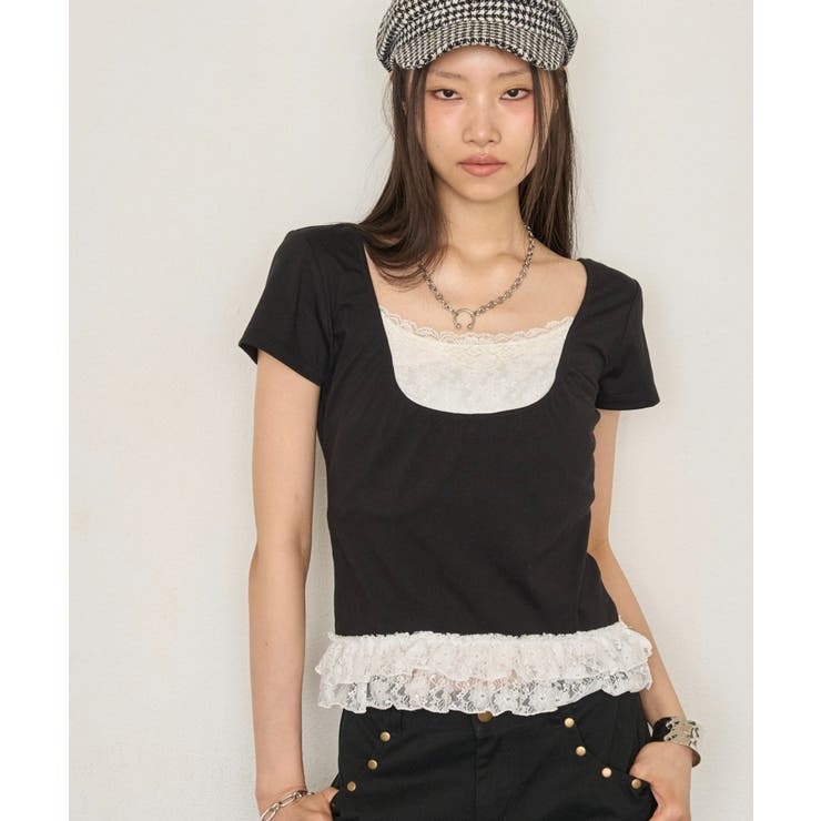【WHO'S WHO gallery】レースドッキングトップス | PAL GROUP OUTLET | 詳細画像4 