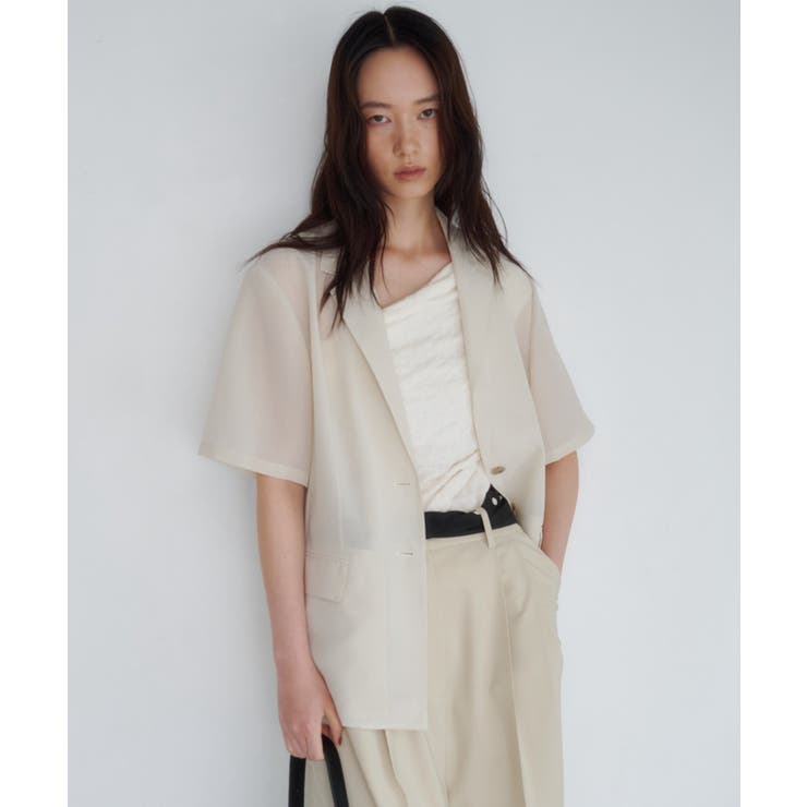 IVORY | 【SHENERY】半袖シアージャケット | PAL GROUP OUTLET