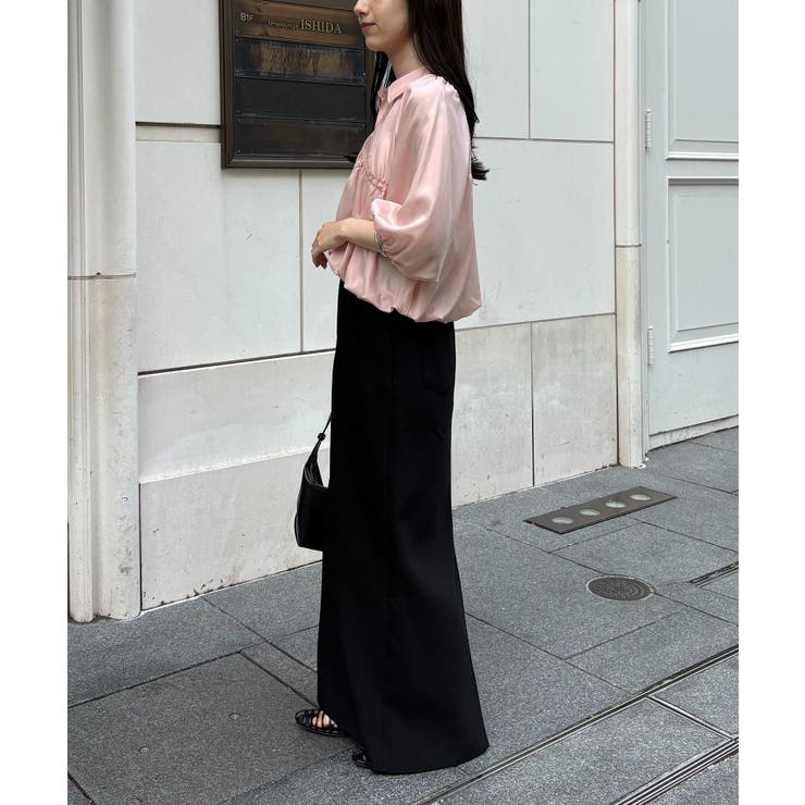 【CAPRICIEUX LE'MAGE】バルーンクロップシアーシャツ | PAL GROUP OUTLET | 詳細画像16 