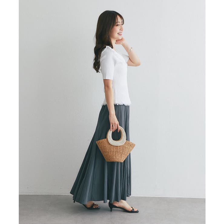 【La boutique BonBon】襟レーストリミング金ボタンニット | PAL GROUP OUTLET | 詳細画像23 