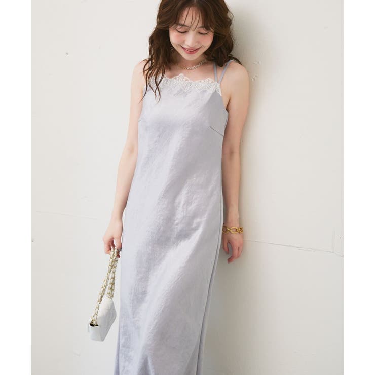 LBL | 【La boutique BonBon】サテンレース付きキャミOP | PAL GROUP OUTLET