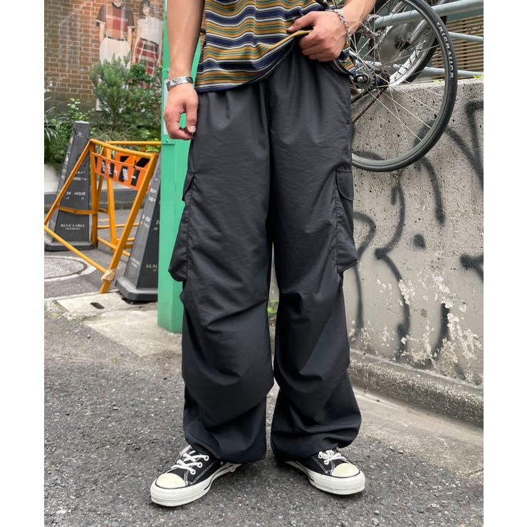 BLK | 【Ciaopanic】ナイロンカーゴパンツ | PAL GROUP OUTLET