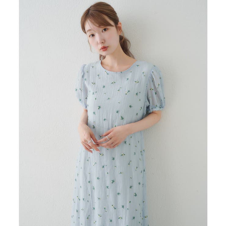 【Kastane】フラワーパフワンピース | PAL GROUP OUTLET | 詳細画像1 