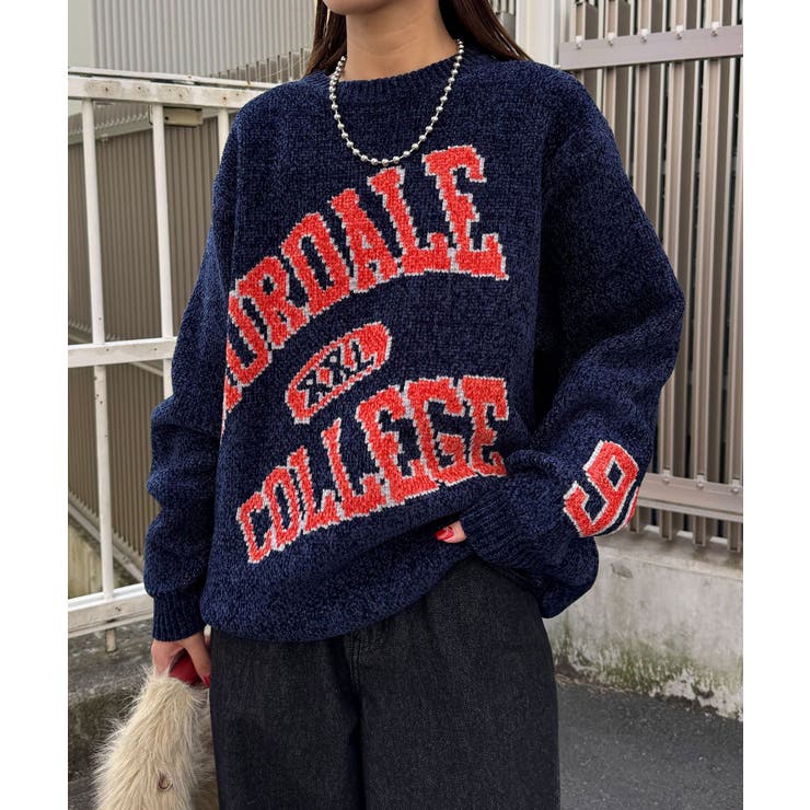 【Ciaopanic】モールカーブカレッジニット | PAL GROUP OUTLET | 詳細画像18 