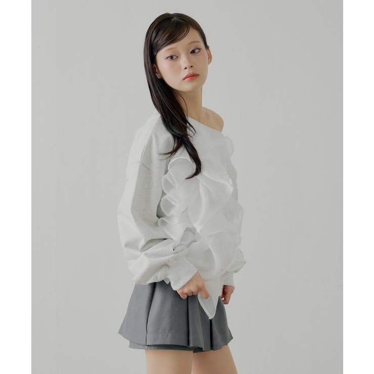 【Chico】ランダムチュールデザインオフショルSWT | PAL GROUP OUTLET | 詳細画像2 