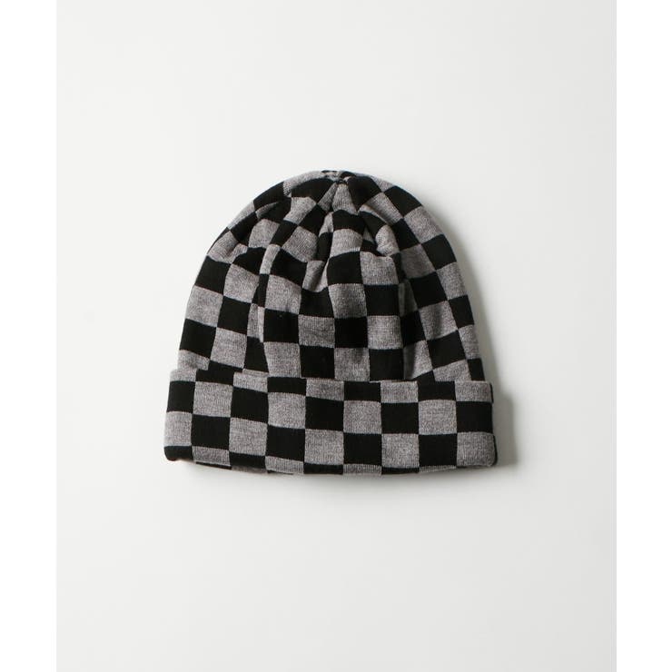 BLK/GRY | 【WHO'S WHO gallery】チェッカービーニー | PAL GROUP OUTLET