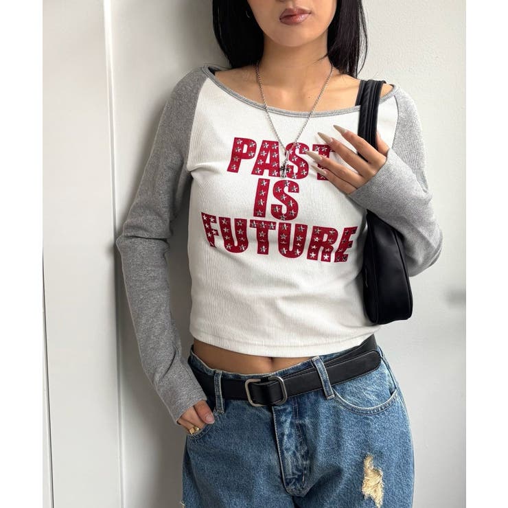 【WHO'S WHO gallery】スタースタッズラグランロゴトップス | PAL GROUP OUTLET | 詳細画像17 