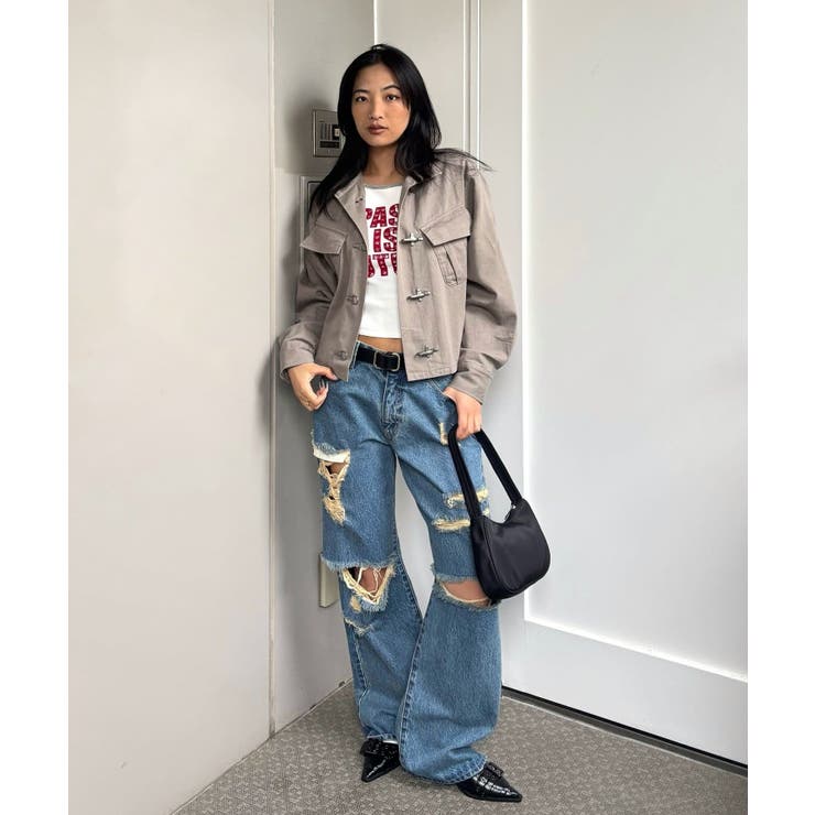 【WHO'S WHO gallery】スタースタッズラグランロゴトップス | PAL GROUP OUTLET | 詳細画像21 
