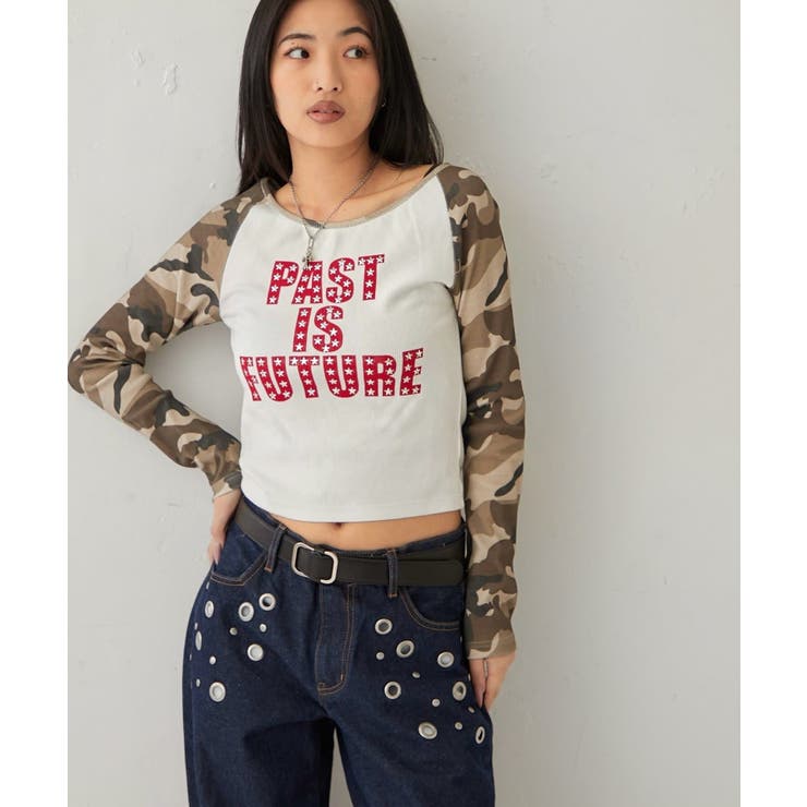 【WHO'S WHO gallery】スタースタッズラグランロゴトップス | PAL GROUP OUTLET | 詳細画像35 