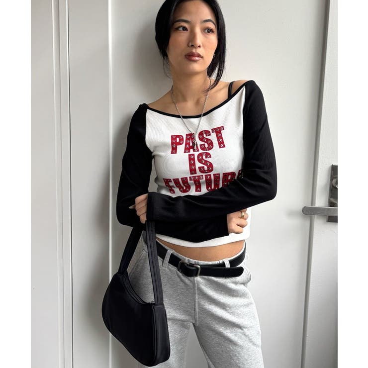 【WHO'S WHO gallery】スタースタッズラグランロゴトップス | PAL GROUP OUTLET | 詳細画像7 