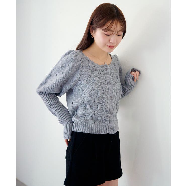 【Kastane】ポンポンニットカーディガン | PAL GROUP OUTLET | 詳細画像13 