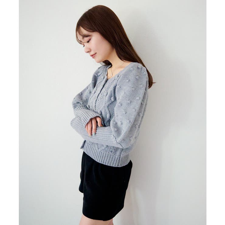 【Kastane】ポンポンニットカーディガン | PAL GROUP OUTLET | 詳細画像15 