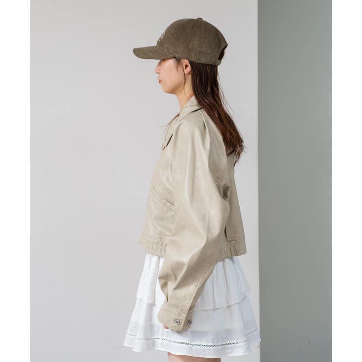 【Kastane】フェイクレザーショートブルゾン | PAL GROUP OUTLET | 詳細画像32 