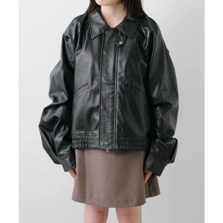 【Kastane】フェイクレザーショートブルゾン | PAL GROUP OUTLET | 詳細画像40 