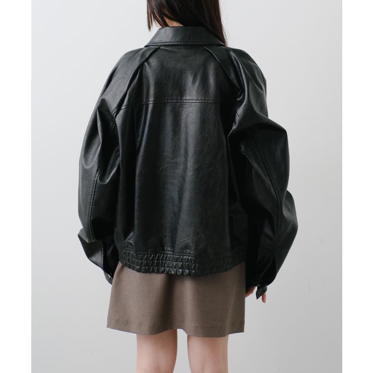 【Kastane】フェイクレザーショートブルゾン | PAL GROUP OUTLET | 詳細画像42 