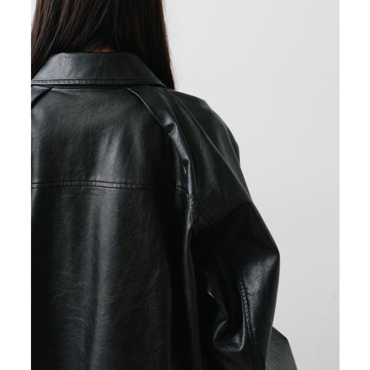 【Kastane】フェイクレザーショートブルゾン | PAL GROUP OUTLET | 詳細画像48 