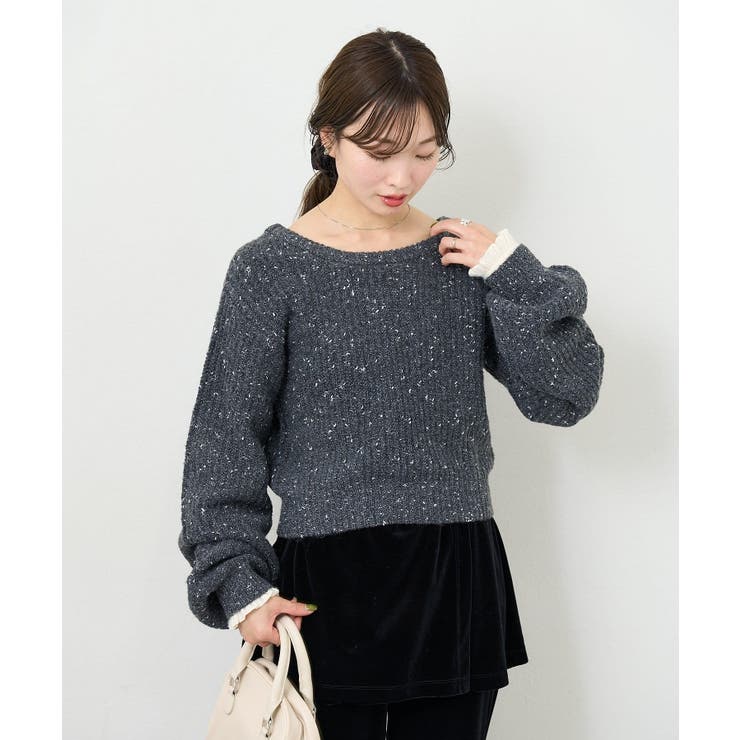 【Kastane】B ラメバックスリットプルオーバー | PAL GROUP OUTLET | 詳細画像13 
