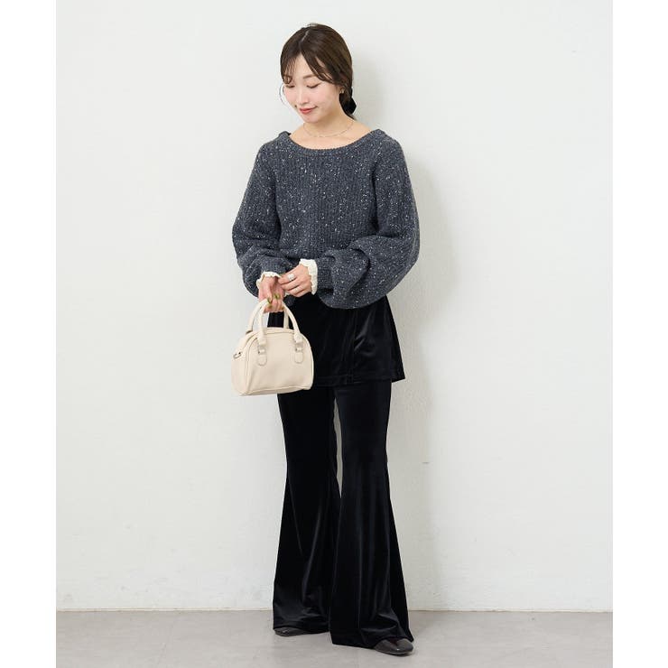 【Kastane】B ラメバックスリットプルオーバー | PAL GROUP OUTLET | 詳細画像17 