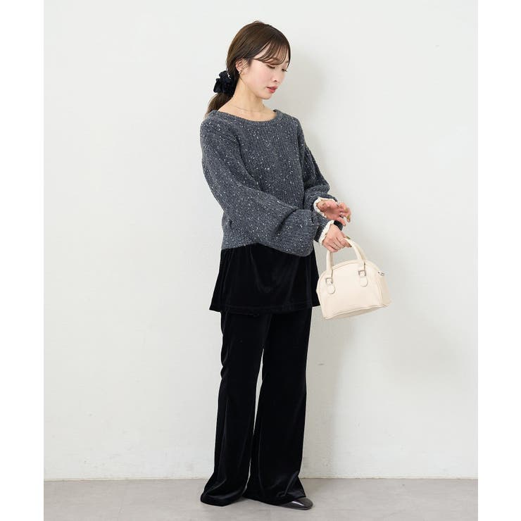 【Kastane】B ラメバックスリットプルオーバー | PAL GROUP OUTLET | 詳細画像18 