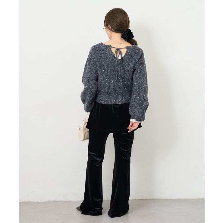 【Kastane】B ラメバックスリットプルオーバー | PAL GROUP OUTLET | 詳細画像19 