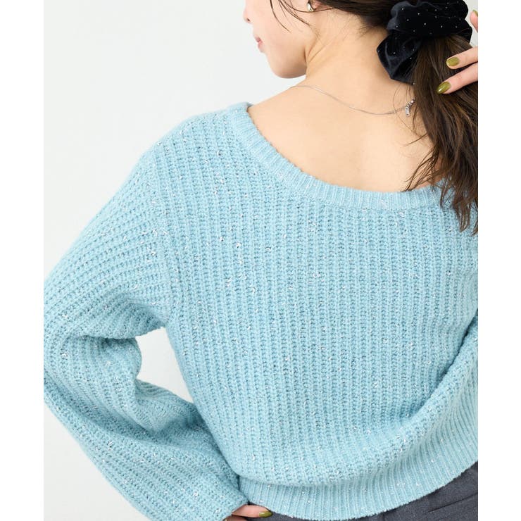 【Kastane】B ラメバックスリットプルオーバー | PAL GROUP OUTLET | 詳細画像20 
