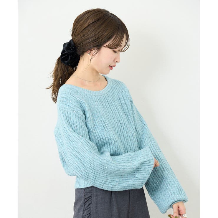 【Kastane】B ラメバックスリットプルオーバー | PAL GROUP OUTLET | 詳細画像23 