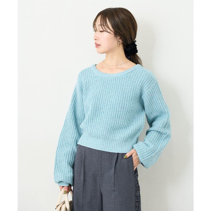 【Kastane】B ラメバックスリットプルオーバー | PAL GROUP OUTLET | 詳細画像24 