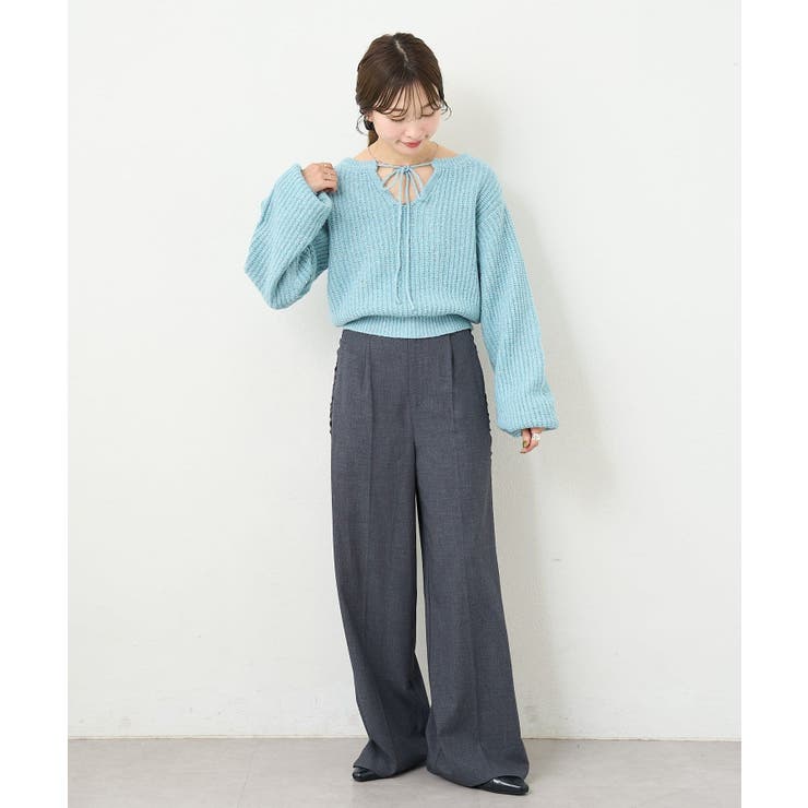 【Kastane】B ラメバックスリットプルオーバー | PAL GROUP OUTLET | 詳細画像27 