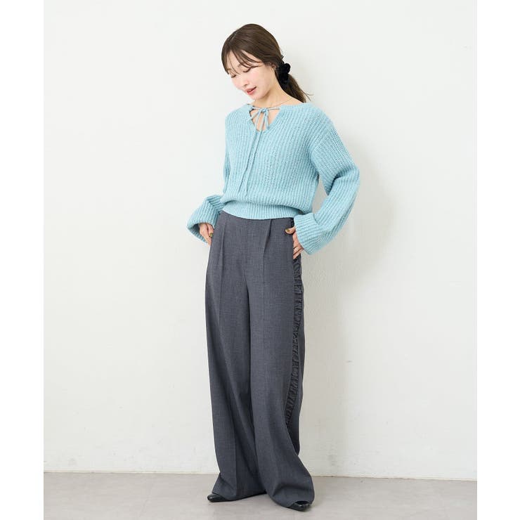 【Kastane】B ラメバックスリットプルオーバー | PAL GROUP OUTLET | 詳細画像28 