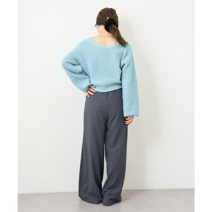 【Kastane】B ラメバックスリットプルオーバー | PAL GROUP OUTLET | 詳細画像30 