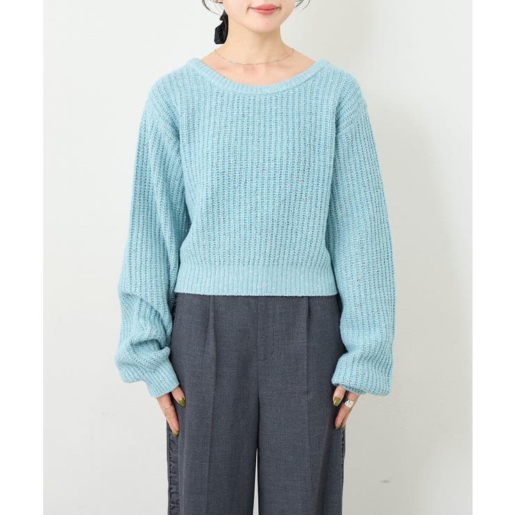【Kastane】B ラメバックスリットプルオーバー | PAL GROUP OUTLET | 詳細画像36 