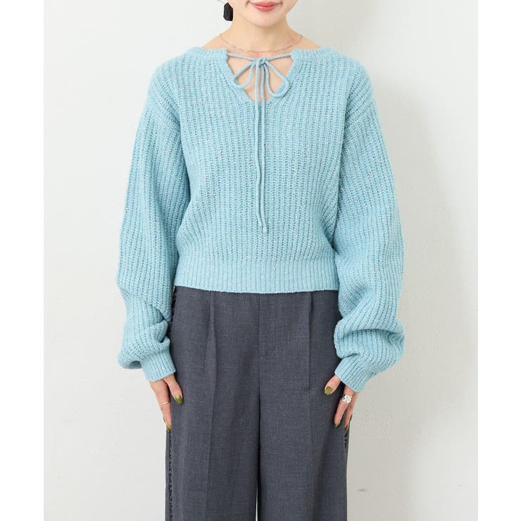【Kastane】B ラメバックスリットプルオーバー | PAL GROUP OUTLET | 詳細画像39 