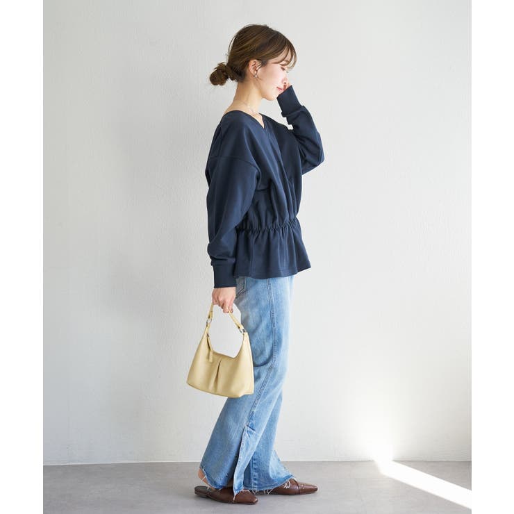 【Kastane】B Vネックペプラムスウェット | PAL GROUP OUTLET | 詳細画像19 