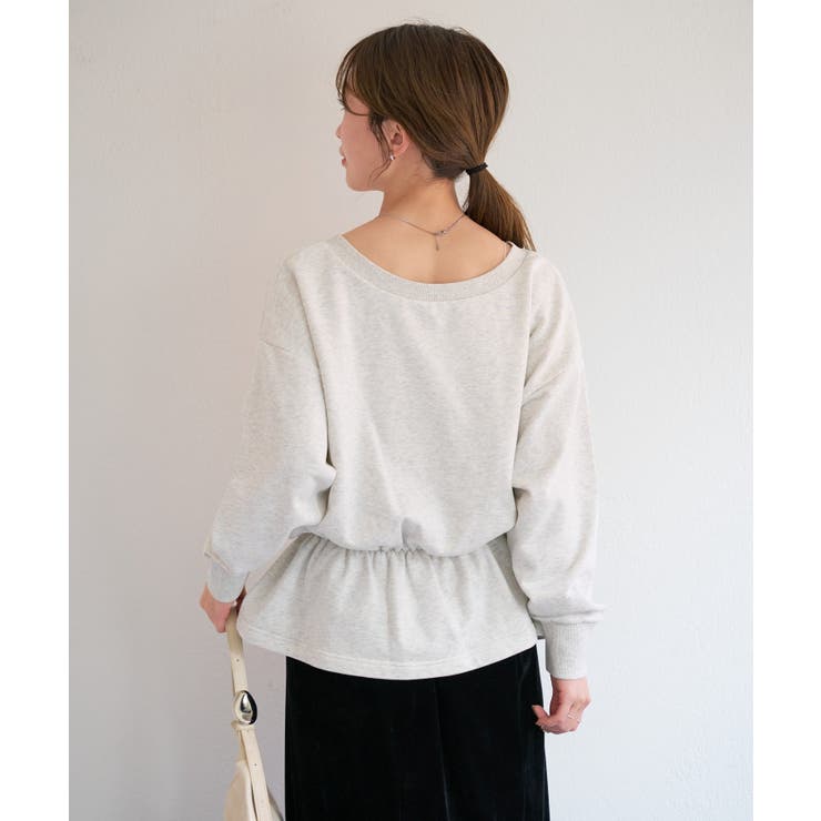 【Kastane】B Vネックペプラムスウェット | PAL GROUP OUTLET | 詳細画像4 