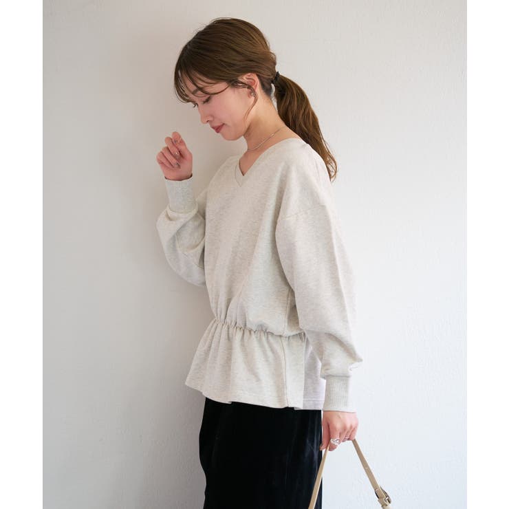 【Kastane】B Vネックペプラムスウェット | PAL GROUP OUTLET | 詳細画像5 